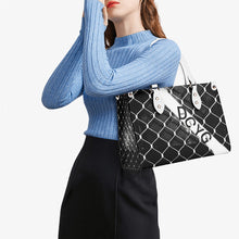 Load image into Gallery viewer, 45 Dgr Black Logo &amp; Black Screen Multiple Sizes Upgraded Luxury Women PU Leather Handbag
