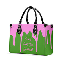 Load image into Gallery viewer, DRIP Pink CR Logo &amp; Green Multiple Sizes Upgraded Luxury Women PU Leather Handbag
