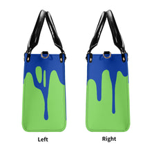 Load image into Gallery viewer, Native , Blue Logo, Blue Drip &amp; Green Multiple Sizes Upgraded Luxury Women PU Leather Handbag
