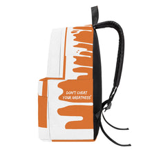 Load image into Gallery viewer, DCYG DRIP NX White logo &amp; Orange Cotton Backpack
