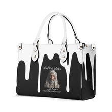 Load image into Gallery viewer, Ancestors Muslim, White Logo &amp; Black Multiple Sizes Upgraded Luxury Women PU Leather Handbag
