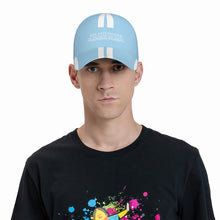 Load image into Gallery viewer, Ancestors Latino, White Logo, Stripes Curved Brim Baseball Cap (AOP)
