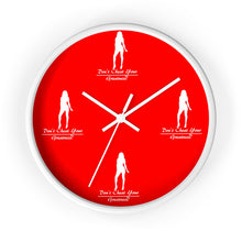 Load image into Gallery viewer, Women's Red &amp; White Wall clock
