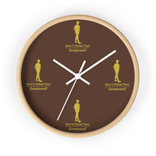 Load image into Gallery viewer, Brown &amp; Gold Wall Clock
