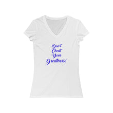 Load image into Gallery viewer, Women's Jersey Short Sleeve V-Neck Tee
