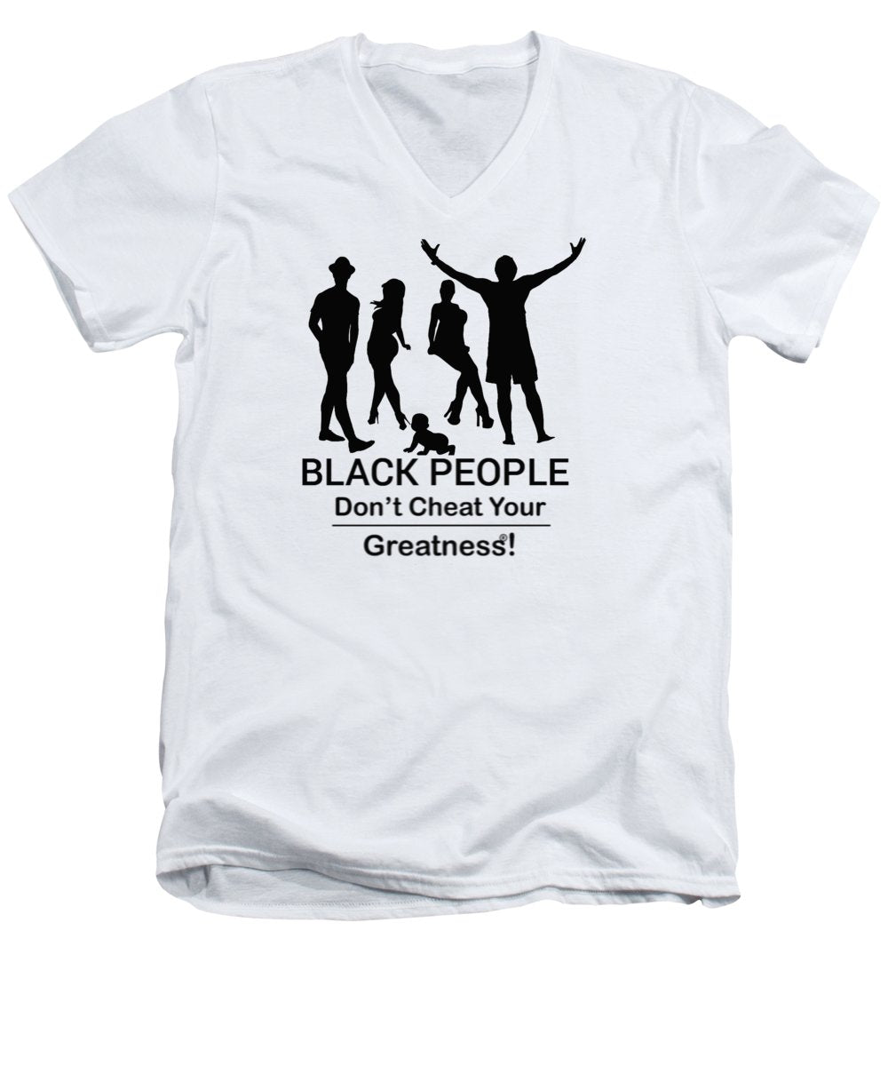 Black People - Men's V-Neck T-Shirt