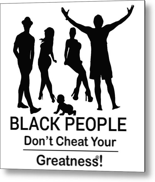 Black People - Metal Print