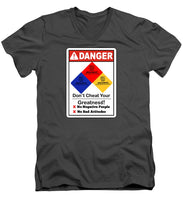 Load image into Gallery viewer, Don't Cheat Your Greatness  - Men's V-Neck T-Shirt
