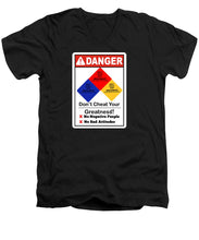 Load image into Gallery viewer, Don't Cheat Your Greatness  - Men's V-Neck T-Shirt
