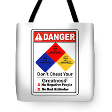 Load image into Gallery viewer, Don't Cheat Your Greatness  - Tote Bag
