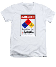 Load image into Gallery viewer, Don't Cheat Your Greatness  - Men's V-Neck T-Shirt
