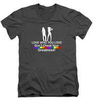 Load image into Gallery viewer, Lgbtq - Men's V-Neck T-Shirt

