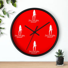 Load image into Gallery viewer, Women's Red &amp; White Wall clock
