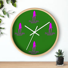 Load image into Gallery viewer, Women's Pink &amp; Green Wall Clock
