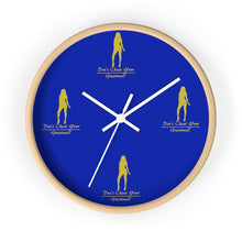Load image into Gallery viewer, Womens Blue &amp; Gold Wall clock
