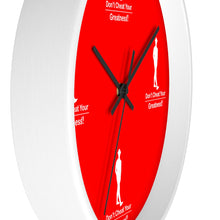 Load image into Gallery viewer, Red &amp; White Wall clock
