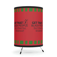 Load image into Gallery viewer, Black People, Get That Bag,  Tripod Lamp with High-Res Printed Shade, US\CA plug
