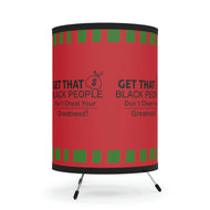 Black People, Get That Bag,  Tripod Lamp with High-Res Printed Shade, US\CA plug