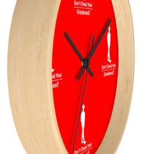 Load image into Gallery viewer, Red &amp; White Wall clock
