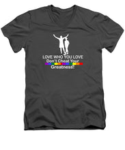 Load image into Gallery viewer, Lgbtq  - Men's V-Neck T-Shirt
