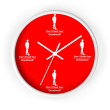 Load image into Gallery viewer, Red &amp; White Wall clock
