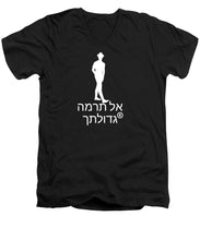 Load image into Gallery viewer, Hebrew - Men's V-Neck T-Shirt
