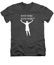 Load image into Gallery viewer, Korean - Men's V-Neck T-Shirt
