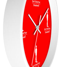 Load image into Gallery viewer, Red &amp; White Wall clock
