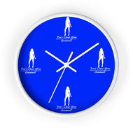 Women's Blue & White Wall clock