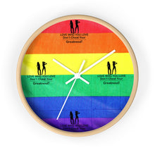 Load image into Gallery viewer, LGBTQ Lesbian Wall clock
