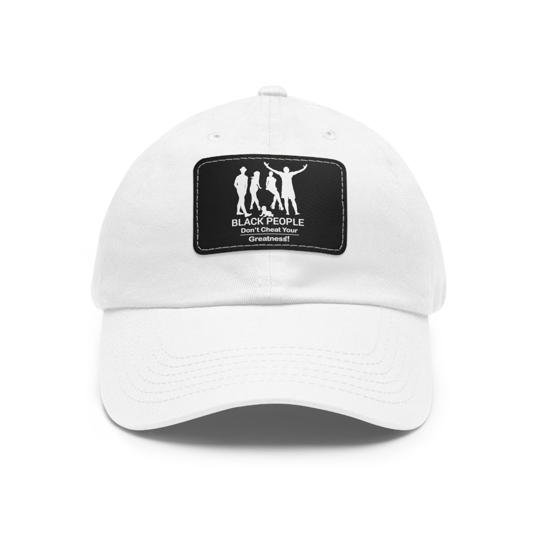 Black People Dad Hat with Leather Patch