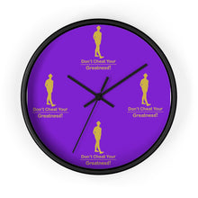 Load image into Gallery viewer, Purple &amp; Gold Wall clock
