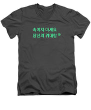 Load image into Gallery viewer, Korean DCYG Owner  - Men's V-Neck T-Shirt
