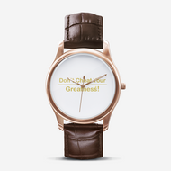 Classic Fashion Unisex Print Black Quartz Watch