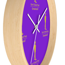 Load image into Gallery viewer, Purple &amp; Gold Wall clock
