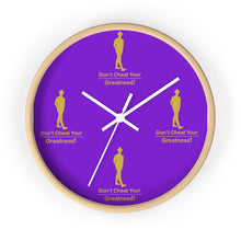 Load image into Gallery viewer, Purple &amp; Gold Wall clock
