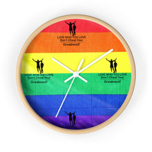 Load image into Gallery viewer, LGBTQ Wall clock
