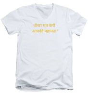 Load image into Gallery viewer, HINDI  Owner - Men's V-Neck T-Shirt
