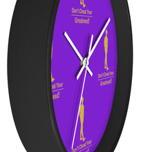 Load image into Gallery viewer, Purple &amp; Gold Wall clock
