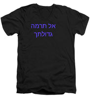 Load image into Gallery viewer, Hebrew - Men's V-Neck T-Shirt
