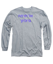 Load image into Gallery viewer, Hebrew Long Sleeve T-Shirt
