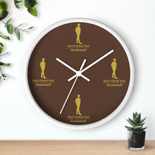 Load image into Gallery viewer, Brown &amp; Gold Wall Clock
