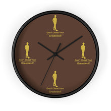 Load image into Gallery viewer, Brown &amp; Gold Wall Clock
