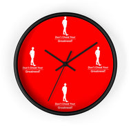 Red & White Wall clock