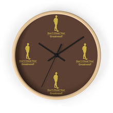 Load image into Gallery viewer, Brown &amp; Gold Wall Clock
