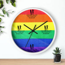 Load image into Gallery viewer, LGBTQ Lesbian Wall clock
