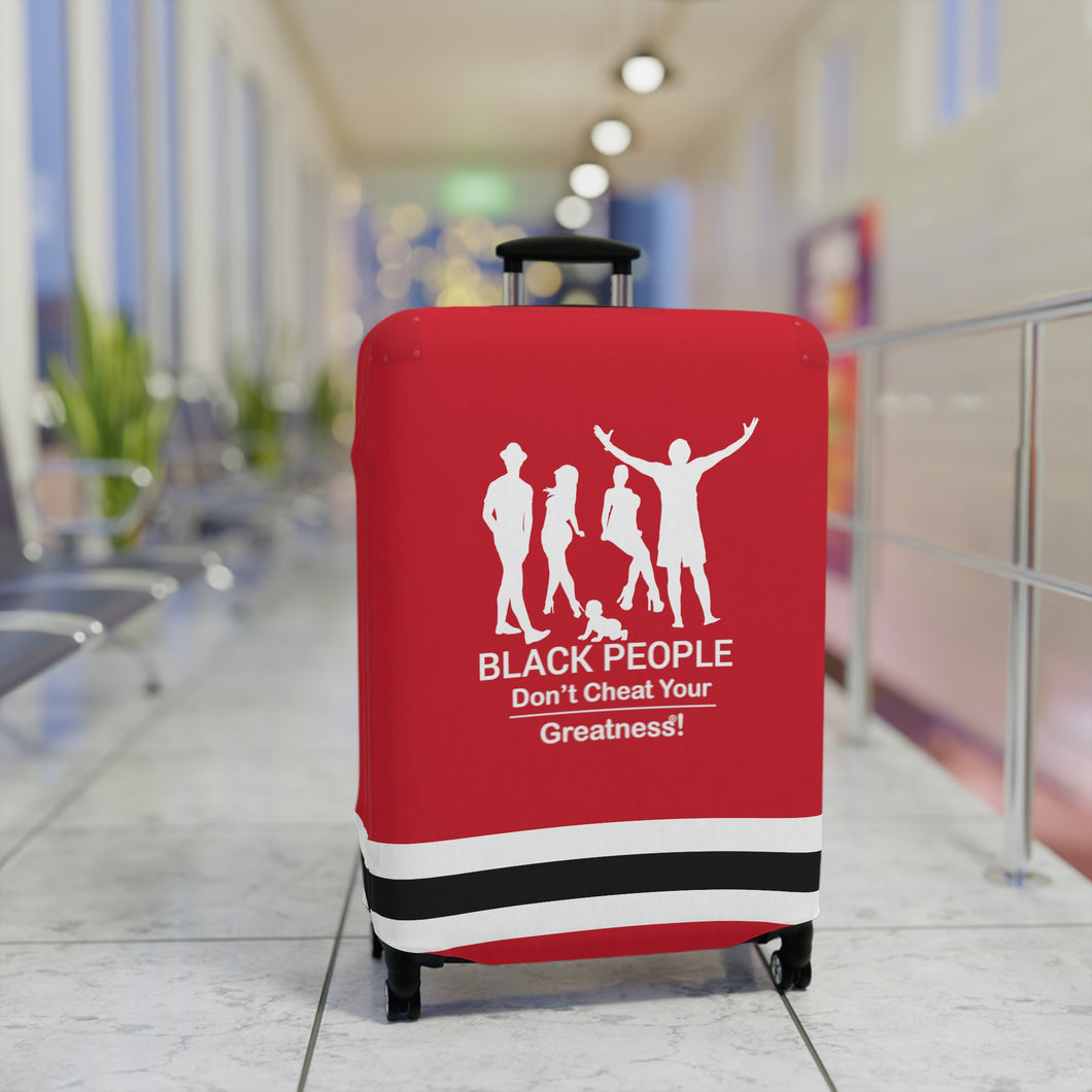 Black People Luggage Cover