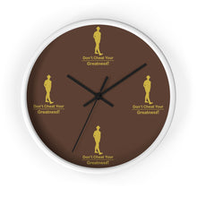 Load image into Gallery viewer, Brown &amp; Gold Wall Clock

