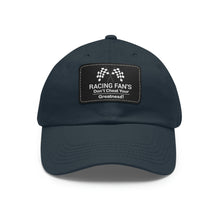 Load image into Gallery viewer, Racing Fan's Dad Hat with Leather Patch
