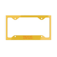 Hindi Metal License Plate Frame